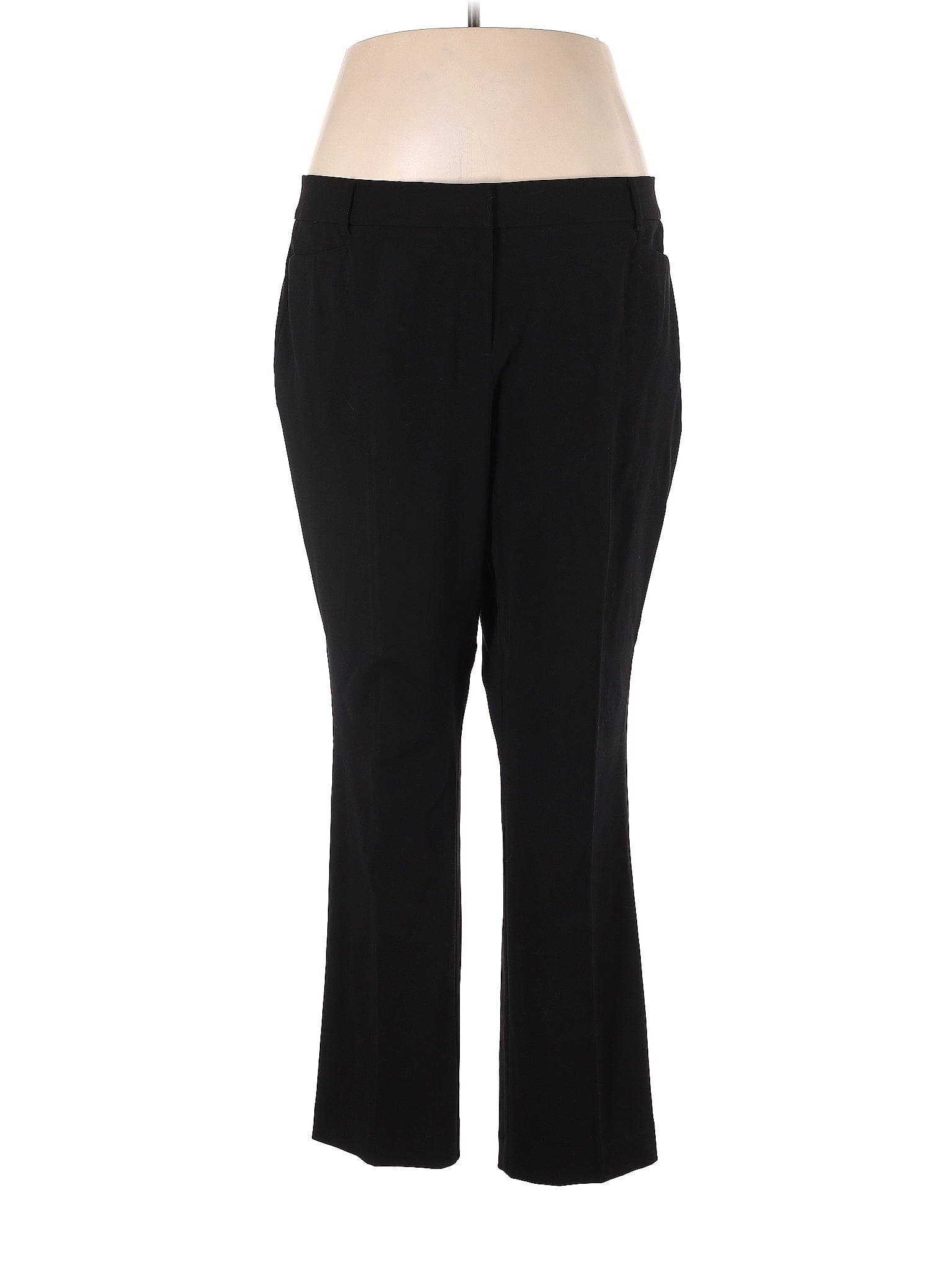 7th Avenue Design Studio New York & Company Polka Dots Black Dress Pants  Size 18 (Plus) - 65% off