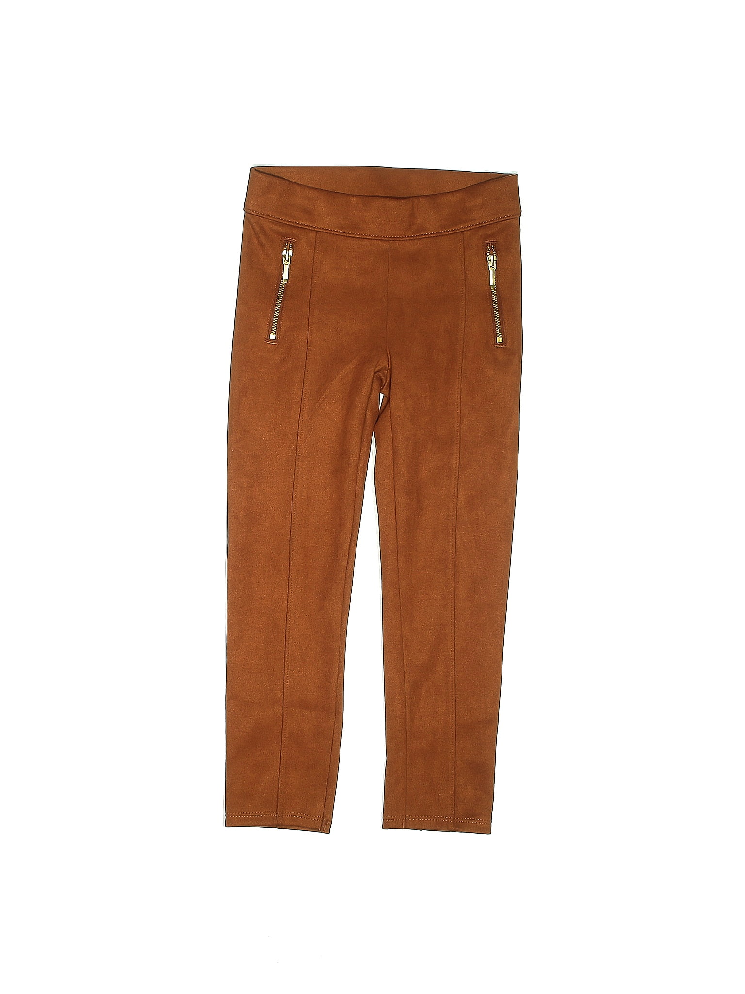 Janie and Jack Solid Brown Leggings Size 5 52 off ThredUp