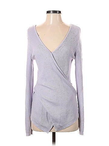 Lululemon Athletica Solid Gray Long Sleeve Top Size 4 - 57% off