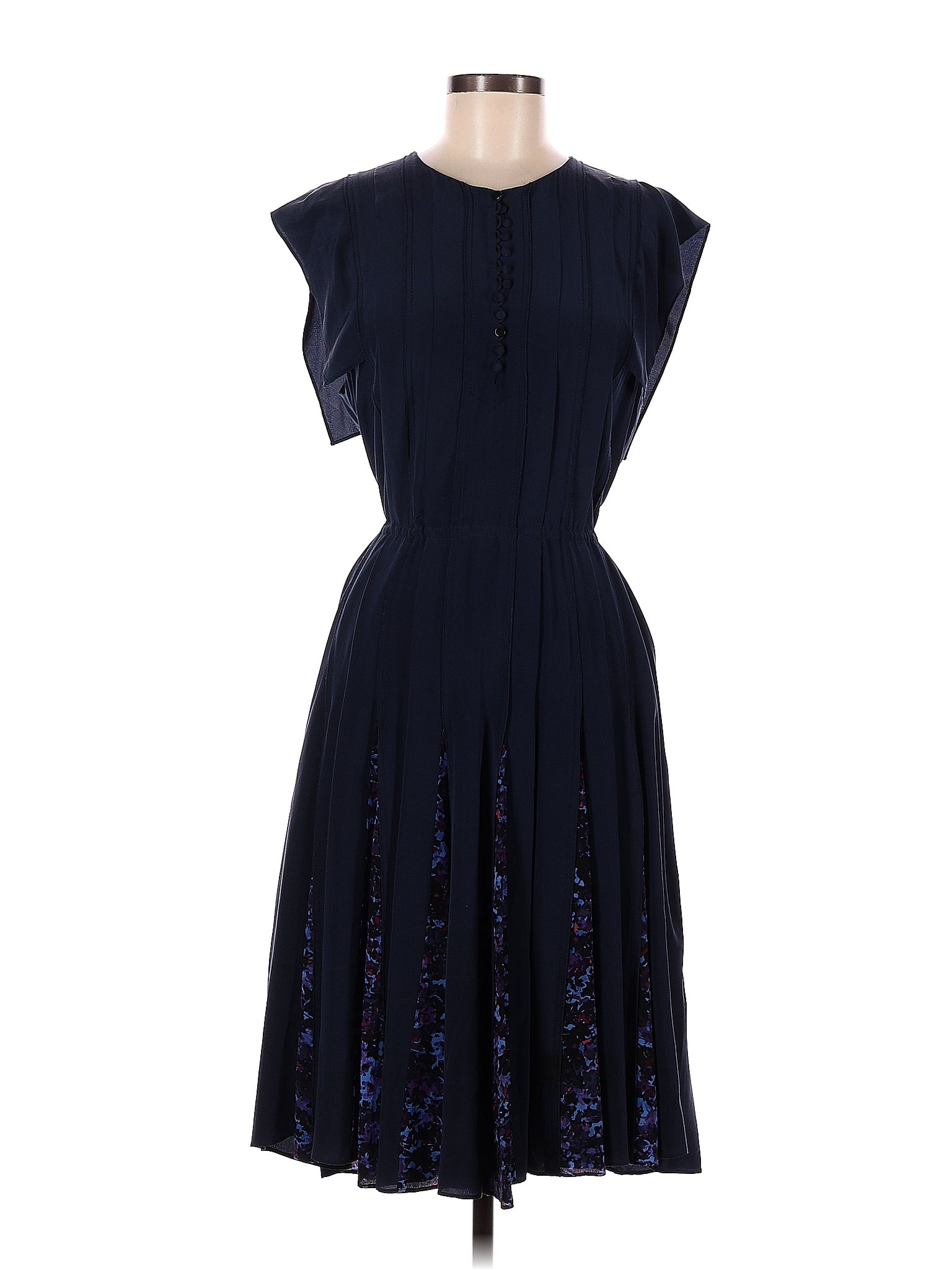 Robe Rebecca Taylor Bleu Marine Taille 0 - NWT (Neuve Avec étiquettes) - Modèle élégant