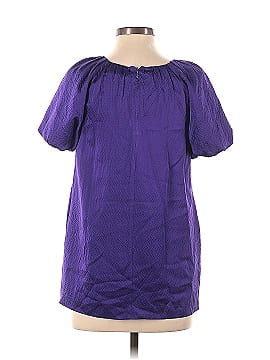 DKNY Short Sleeve Silk Top (view 2)