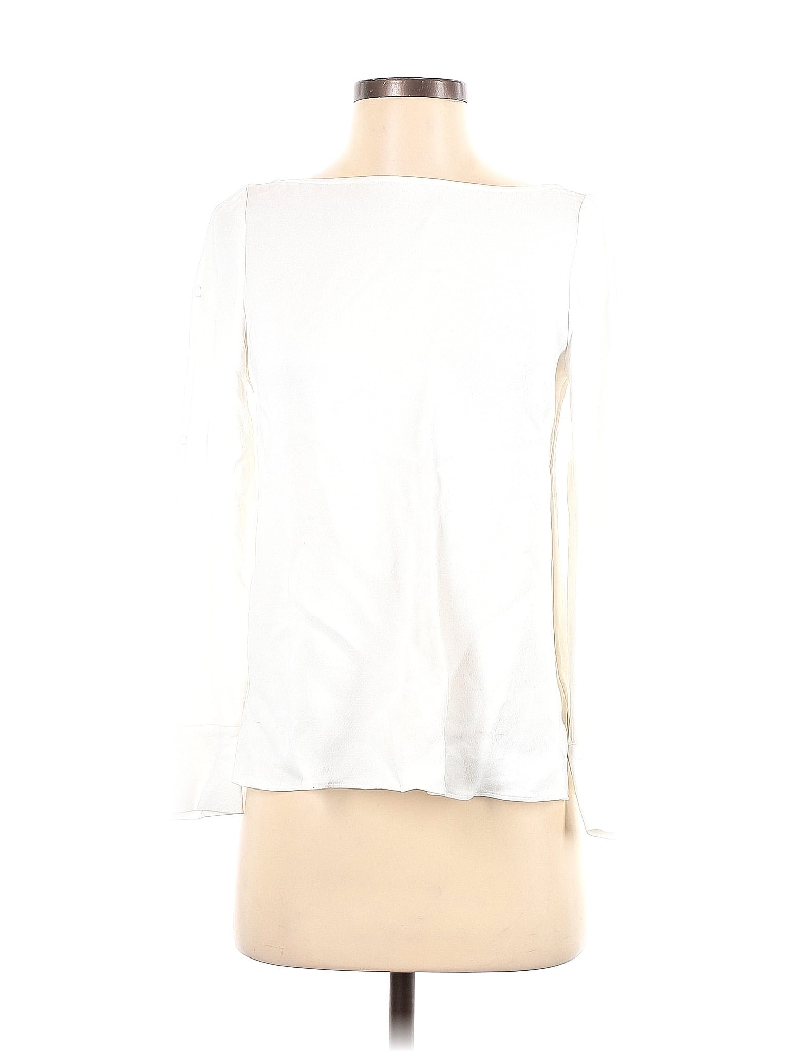 Massimo Dutti White Long Sleeve Blouse Size Xs 80 Off Thredup