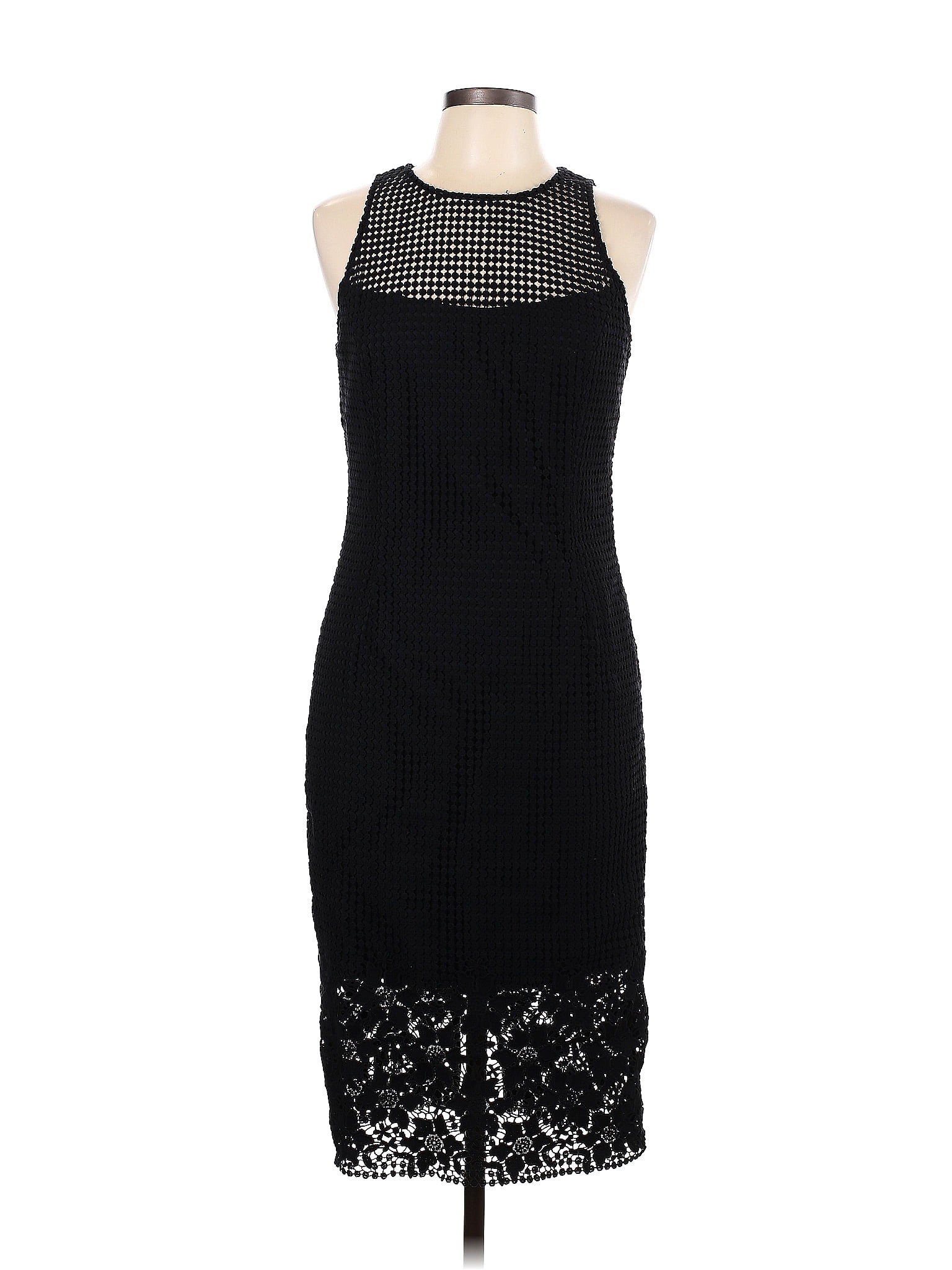 White House Black Market 100 Cotton Solid Black Cocktail Dress Size 10 70 Off Thredup 4859