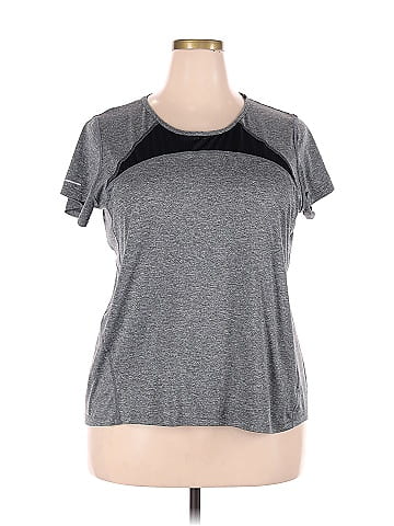 C9 By Champion 100% Polyester Color Block Gray Active T-Shirt Size XXL -  27% off