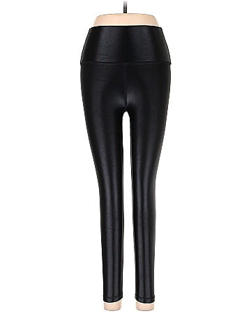 LIVI Solid Black Faux Leather Pants Size M - 74% off