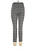 Polly Houndstooth Jacquard Argyle Grid Plaid Tweed Graphic Gray Casual Pants Size 10 - photo 2
