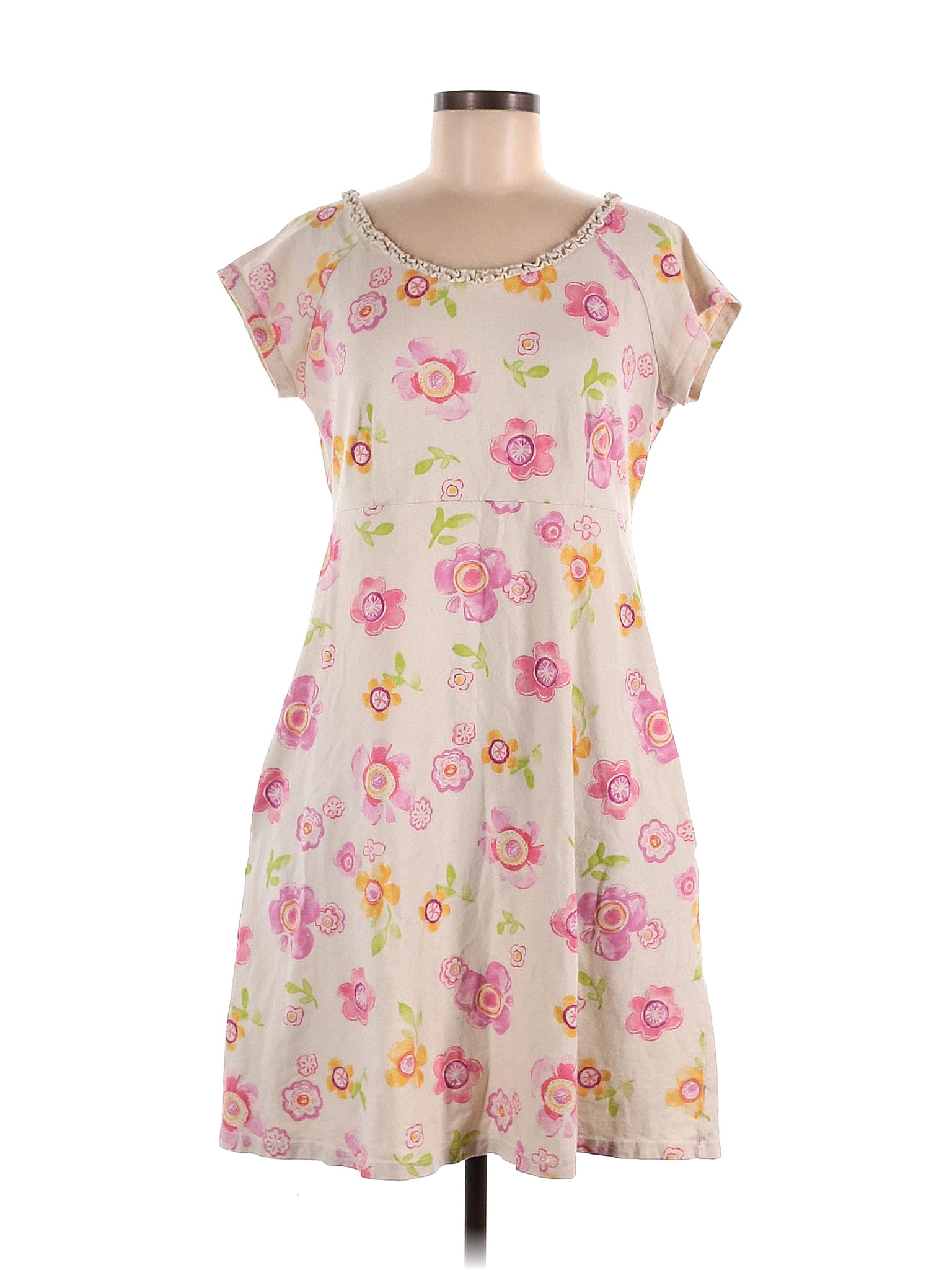 FRESH PRODUCE XS Papaya Fruit Pink $69.00 DALIA Jersey POCKETS 3/4 Dress NWT New main image 1