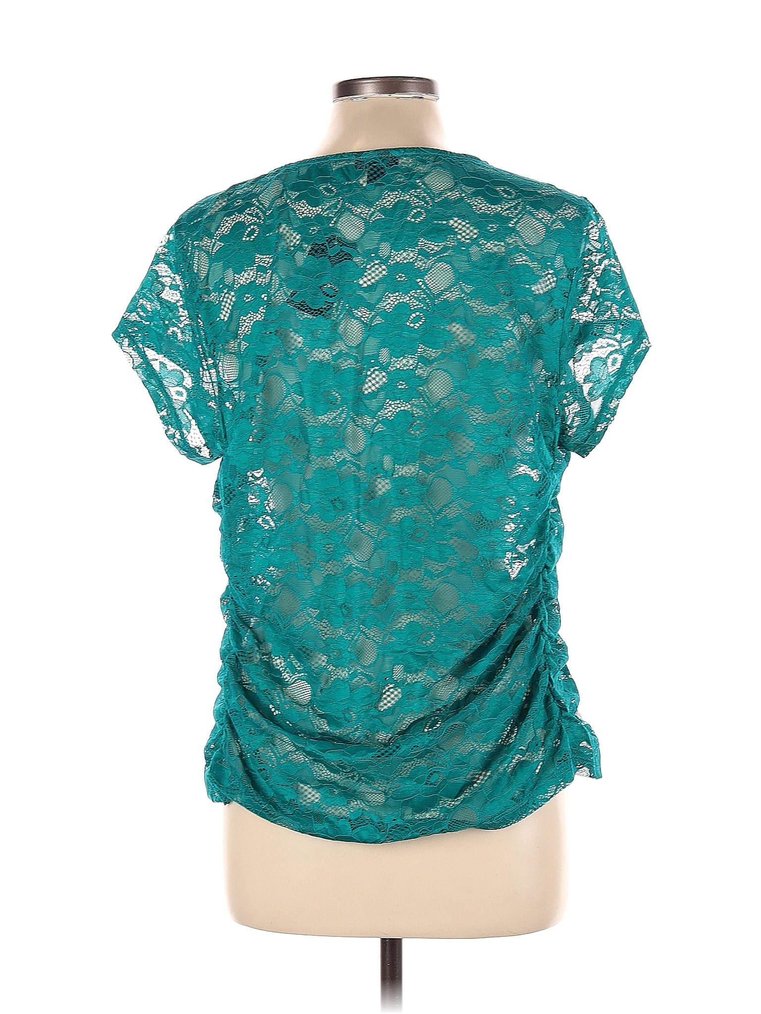 torrid, Tops, Torrid Harper Aqua Streak Challis Blouse 2 Sleeves Aqua  Blue White Size 3