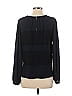 Ann Taylor LOFT 100% Polyester Black Long Sleeve Blouse Size XS - photo 2