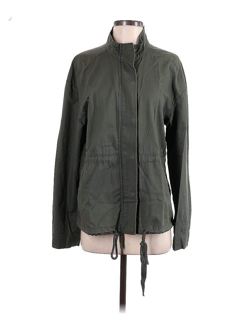 Caslon Solid Green Jacket Size S - 60% off | ThredUp