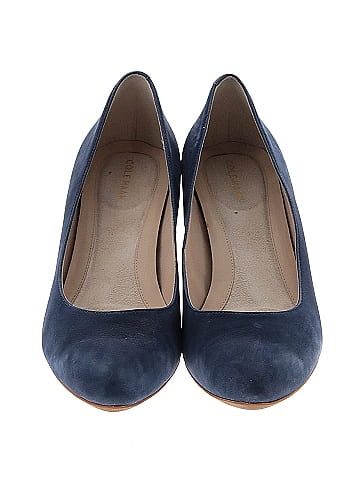 Cole haan sale navy blue wedges