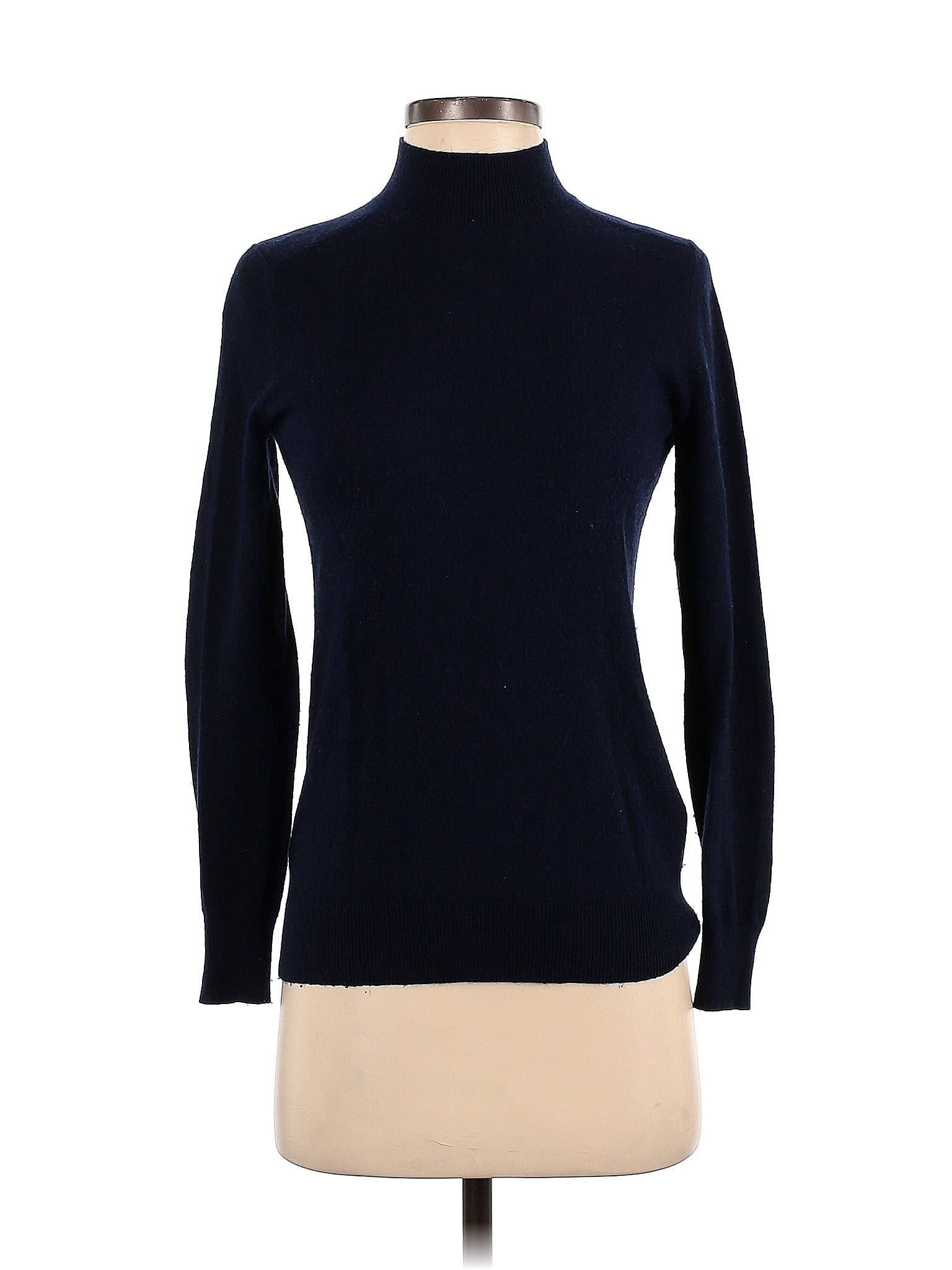 Banana Republic Color Block Solid Navy Blue Turtleneck Sweater Size XS ...