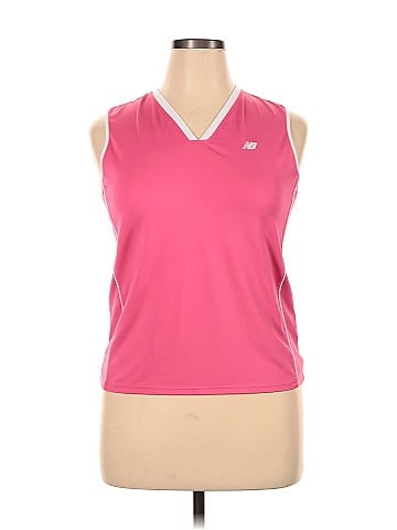 Assorted Brands Pink Sleeveless T-Shirt Size XL - 62% off