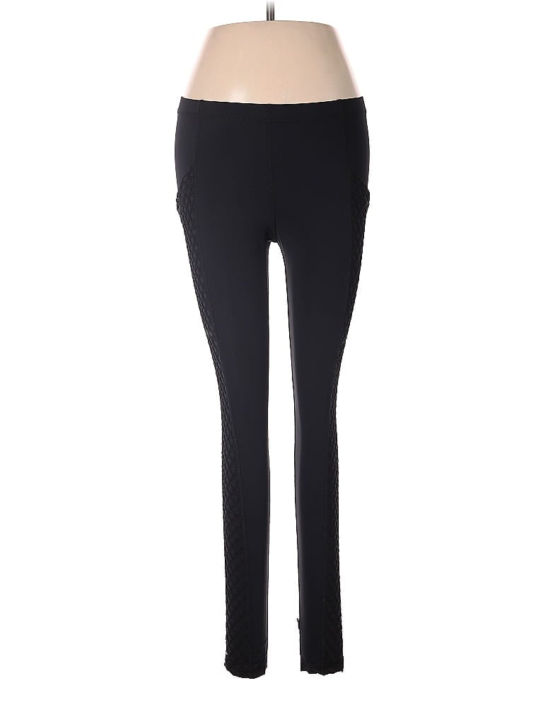 Terez Solid Black Active Pants Size XL - photo 1