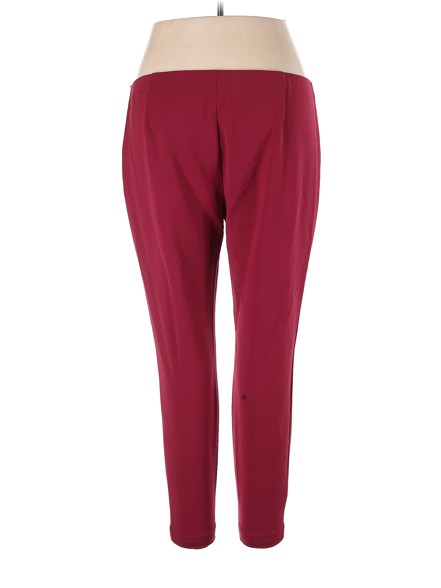 Express Solid Maroon Burgundy Casual Pants Size XL - 70% off