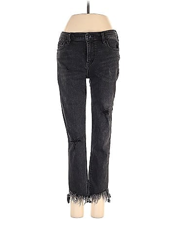 Free People Solid Black Jeans 26 Waist - 70% off