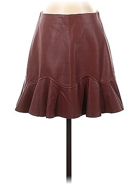 Rebecca Taylor Faux Leather Skirt (view 1)