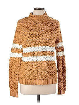 Woven Heart Turtleneck Sweater (view 1)