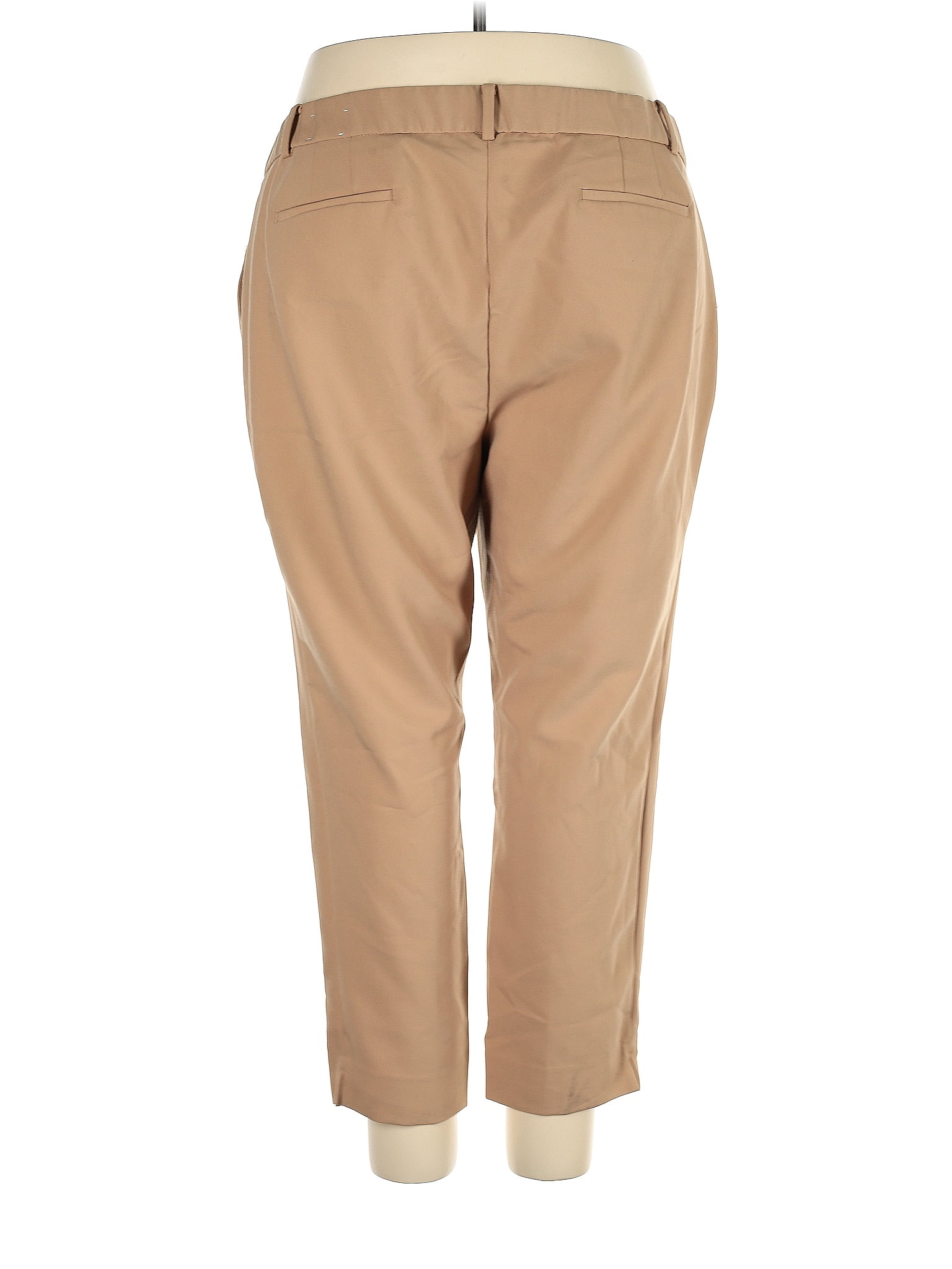 Talbots Solid Brown Tan Khakis Size 22W (Plus) - 75% off