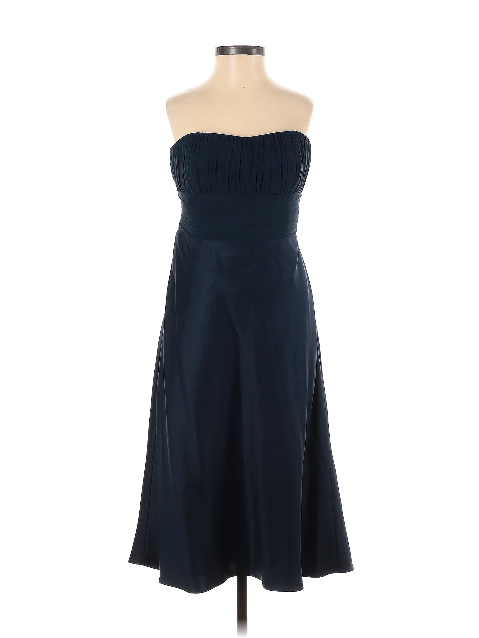 Ann Taylor Solid Navy Blue Cocktail Dress Size 4 79 Off Thredup