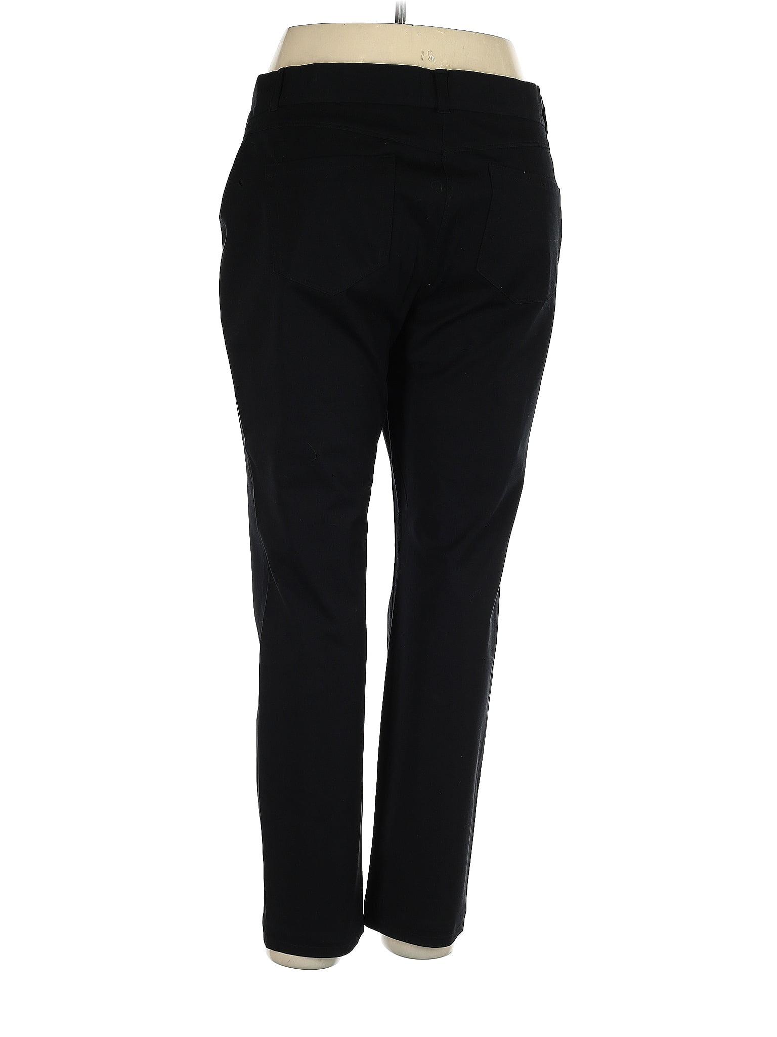 Simply Vera Vera Wang Solid Black Dress Pants Size XL - 53% off