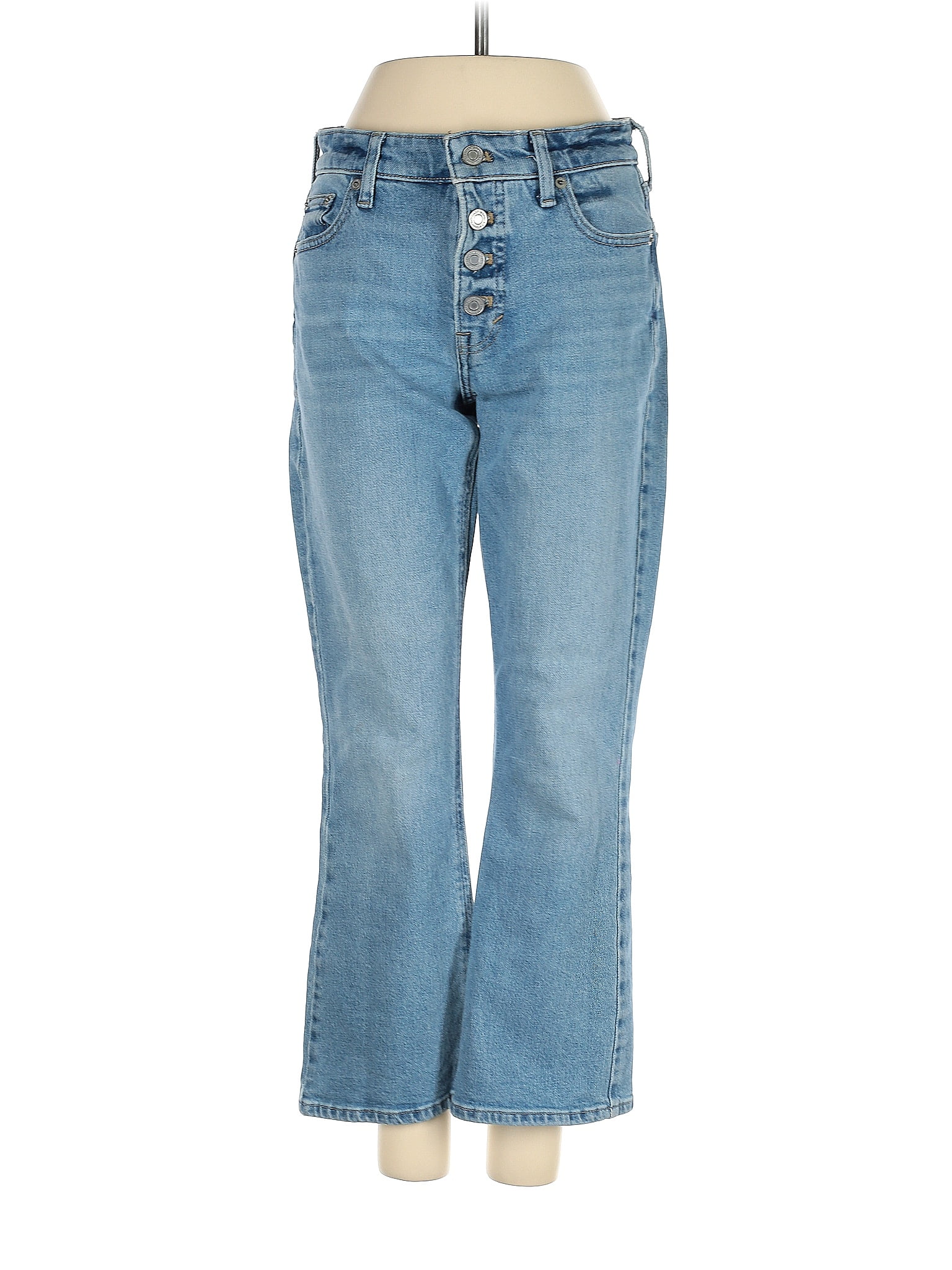 Lucky Brand Solid Blue Jeans Size 6 - 66% off