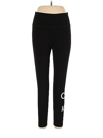 Calvin Klein Performance 100% Cotton Solid Black Active Pants Size