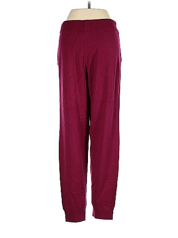 New York & Company 100% Acrylic Solid Maroon Burgundy Casual Pants Size S -  71% off