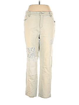 So Slimming by Chico's Solid Blue Jeans Size Lg (2) - 72% off