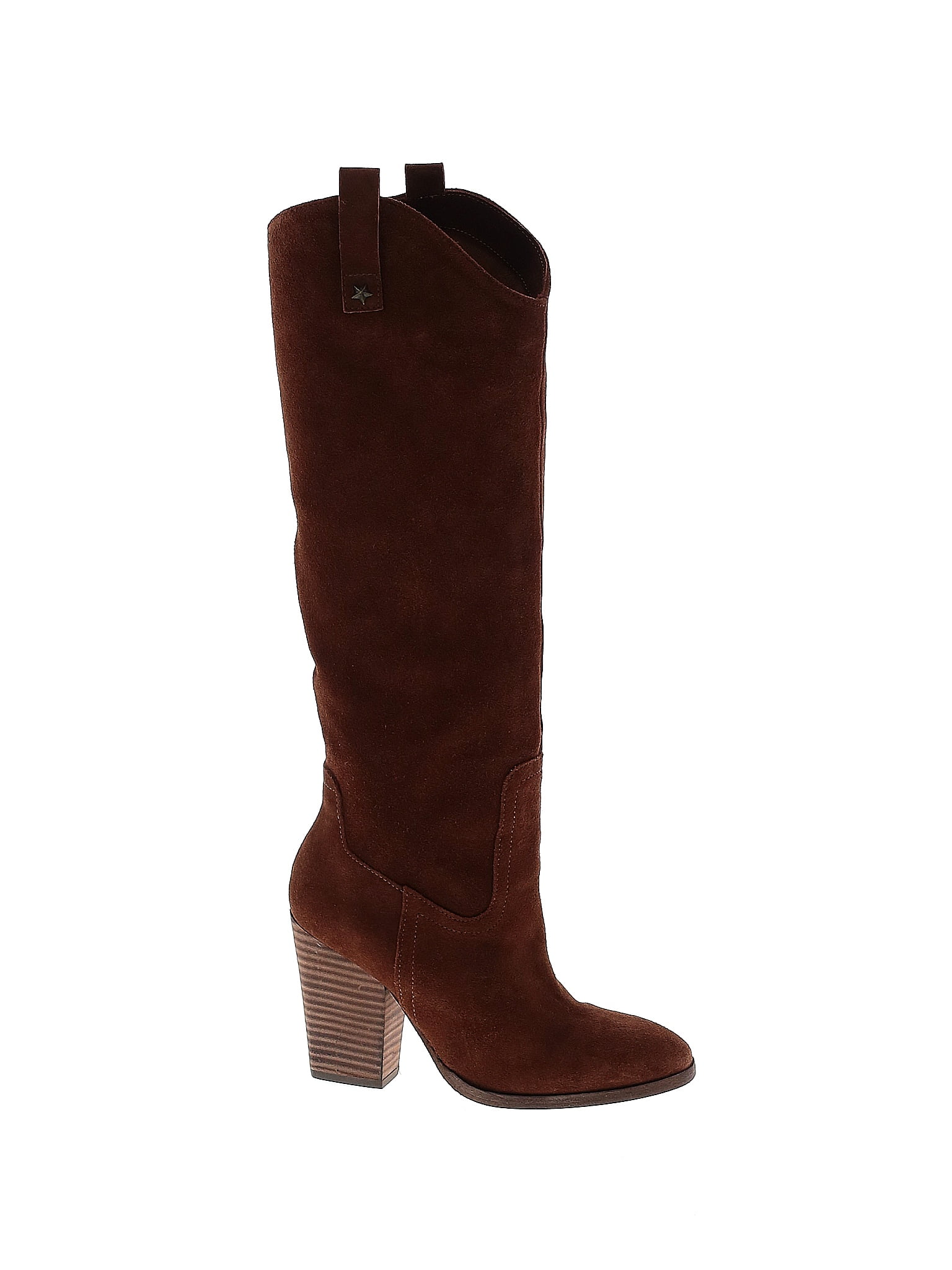Free People 100% Leather Solid Brown Burgundy Boots Size 36 (EU) - 67% ...