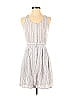 Q&A Stripes Gray Casual Dress Size S - photo 1