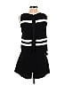 Parker 100% Polyester Stripes Color Block Black Romper Size XS - photo 2