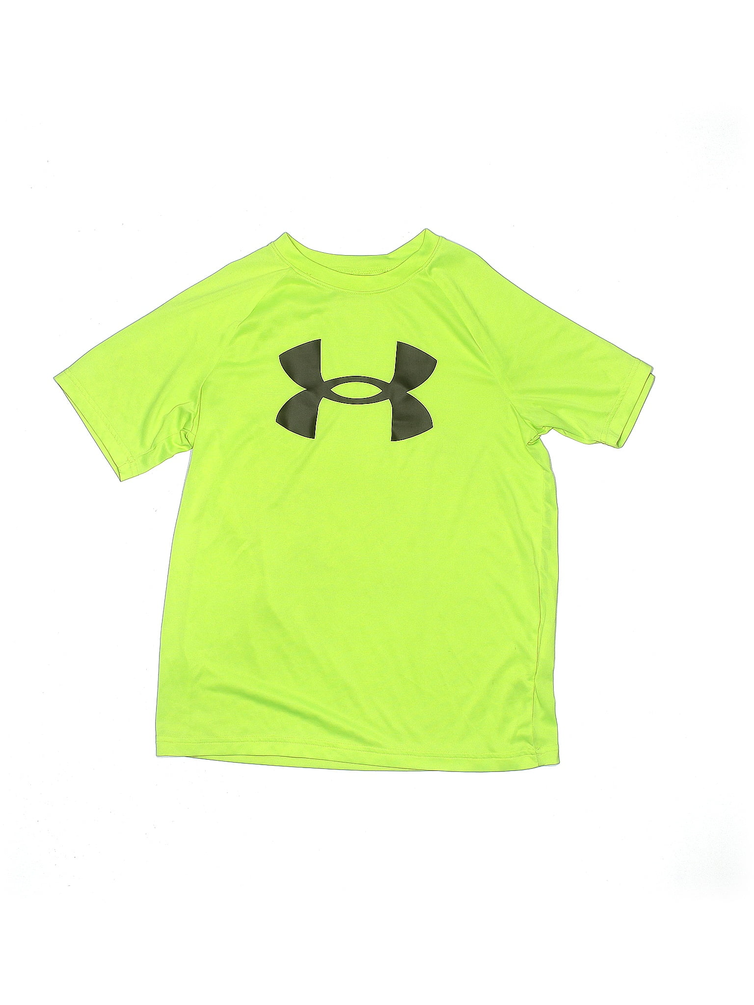Under Armour Solid Green Active T-Shirt Size L (Youth) - 48% off