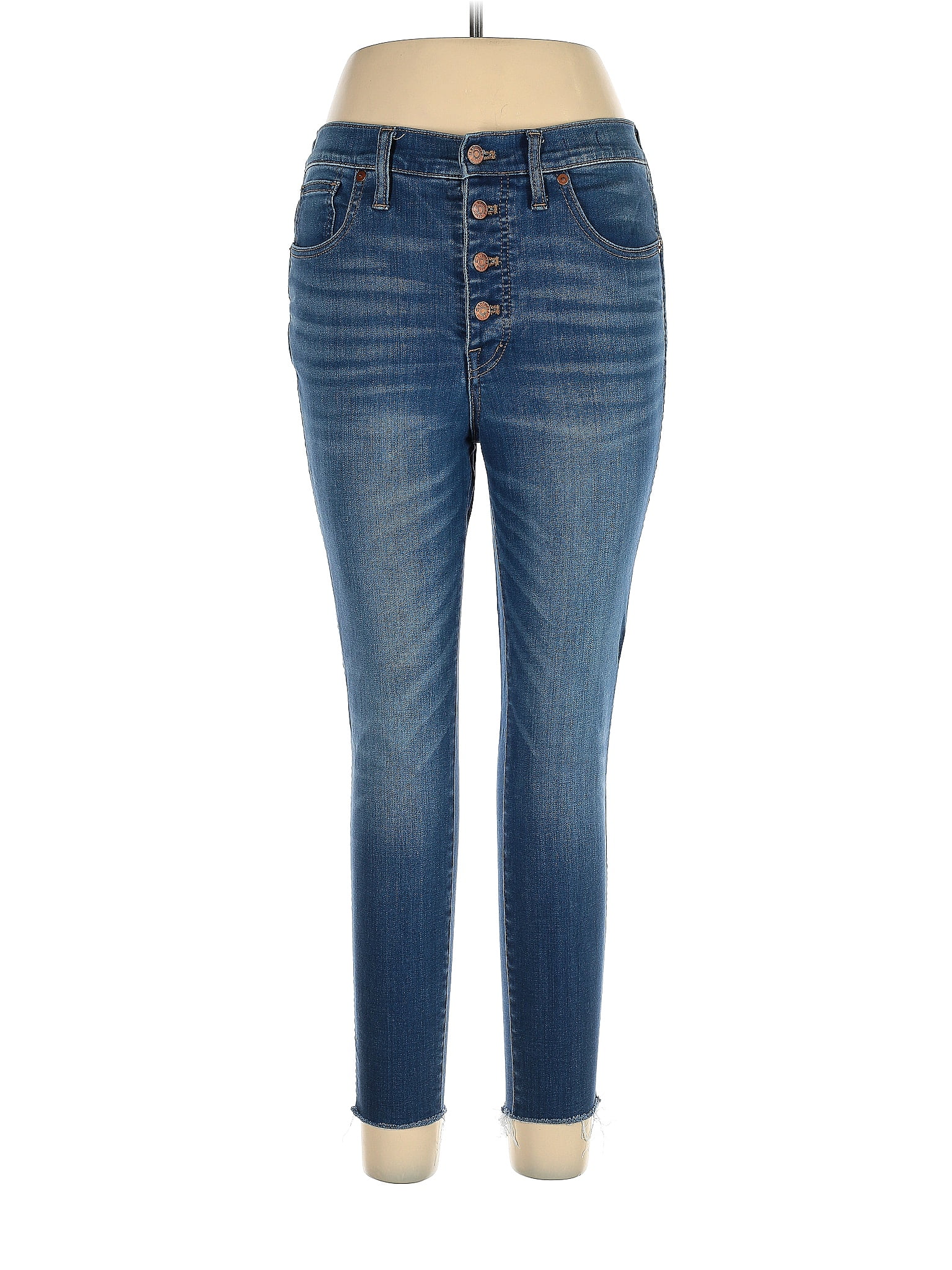 Madewell Solid Blue Jeans 30 Waist - 67% off | ThredUp image.