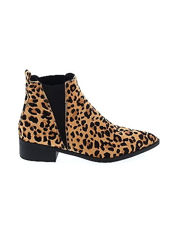 Steve madden leopard outlet chelsea boots