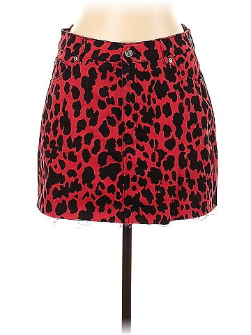 Topshop leopard print clearance skirt