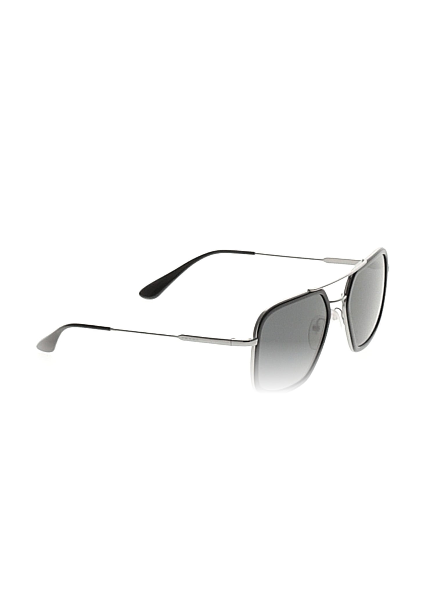 Prada Solid Gray Silver Sunglasses One Size - 49% off