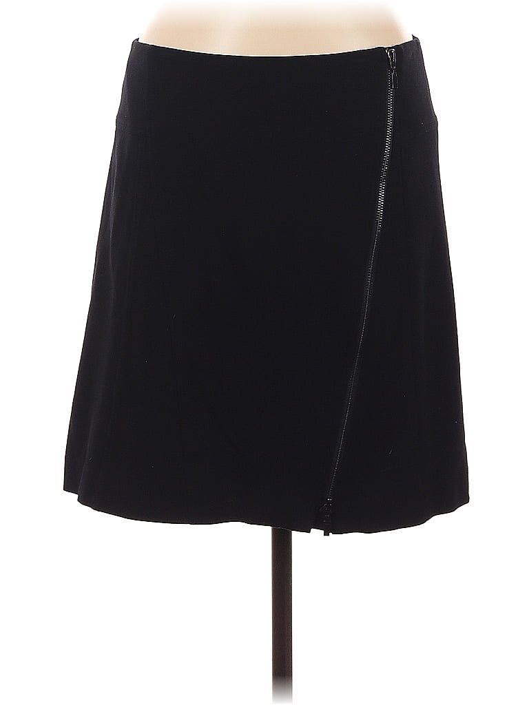 W by Worth Solid Black Casual Skirt Size 6 - photo 1