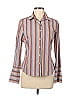 Robert Graham 100% Cotton Stripes Brown Long Sleeve Button-Down Shirt Size 8 - photo 1