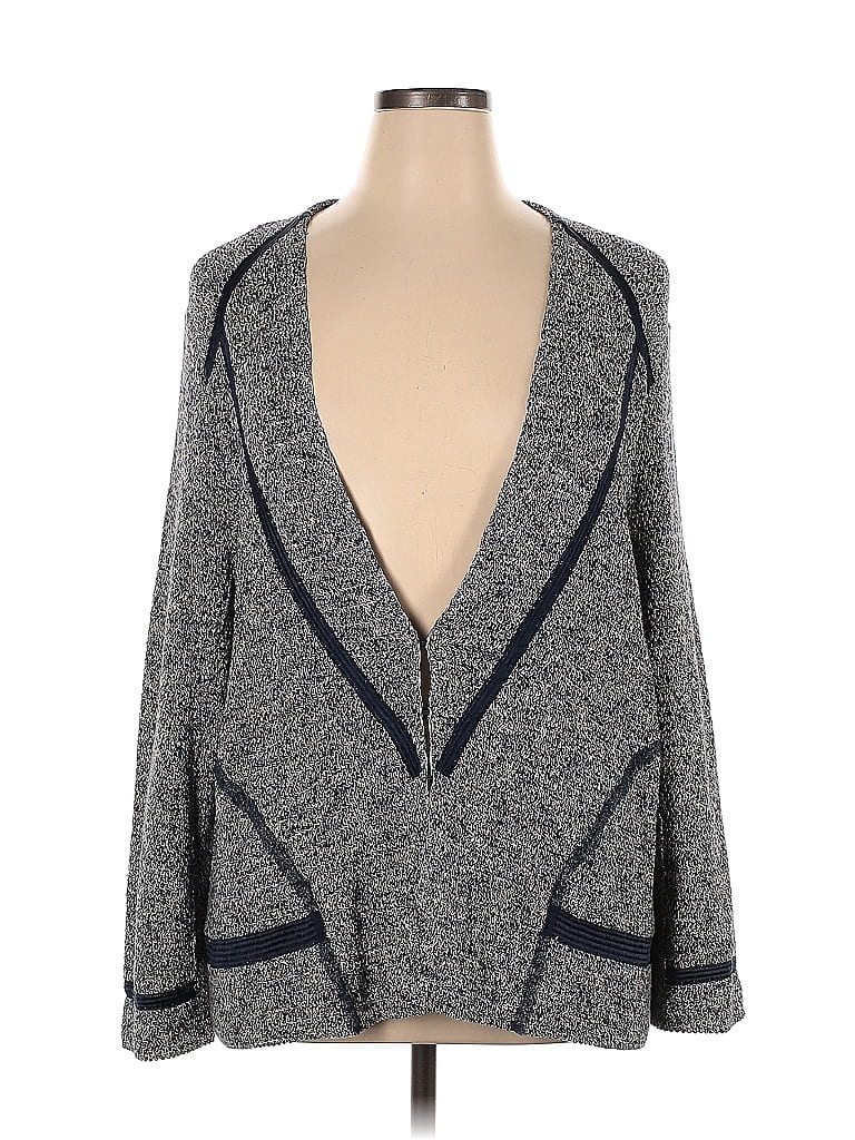 Nic + Zoe Gray Pullover Sweater Size 1X (Plus) - photo 1