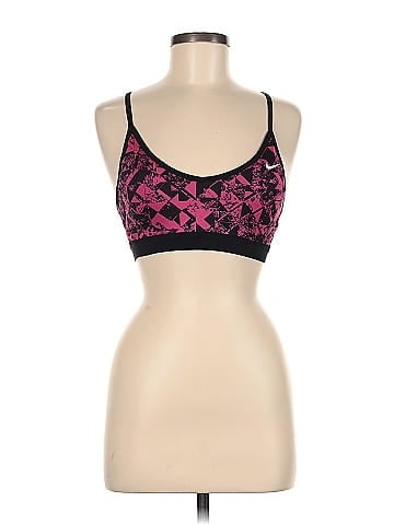 Nike Color Block Pink Sports Bra Size M - 50% off