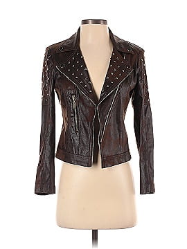 Lena gabrielle vegan leather sale studded jacket