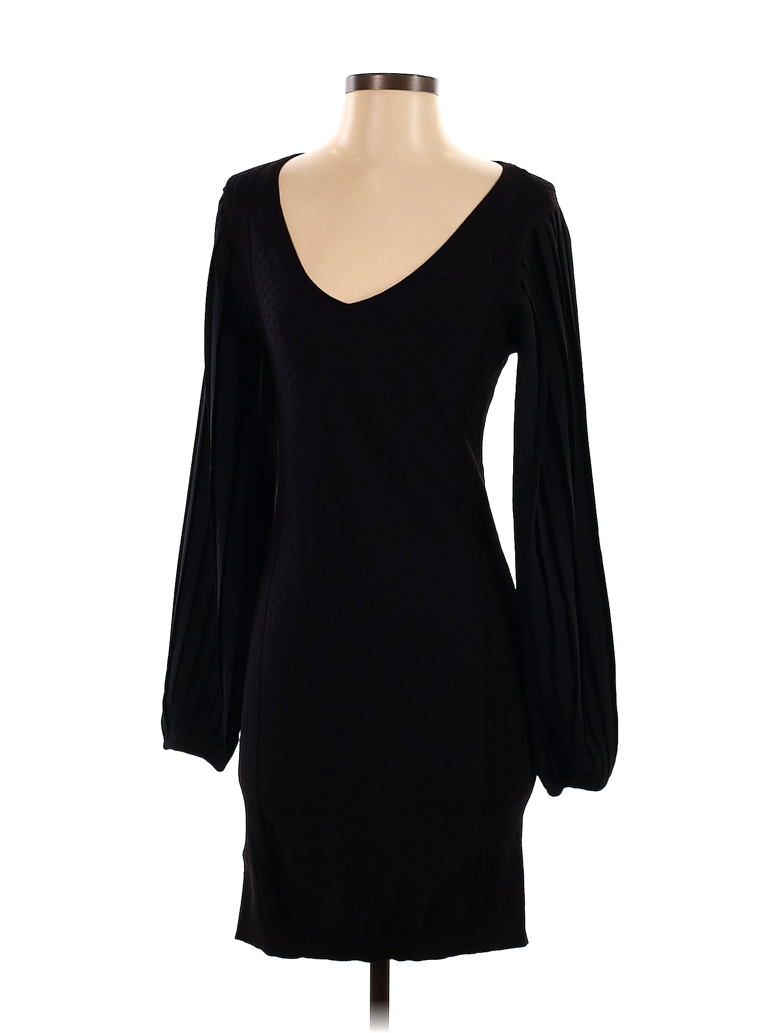 White House Black Market Solid Black Casual Dress Size S 69 Off