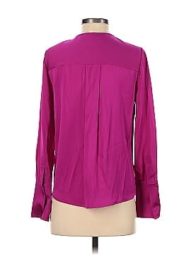 Milly Long Sleeve Silk Top (view 2)