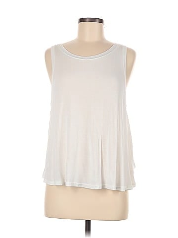 Brandy Melville Solid White Ivory Tank Top One Size - 47% off