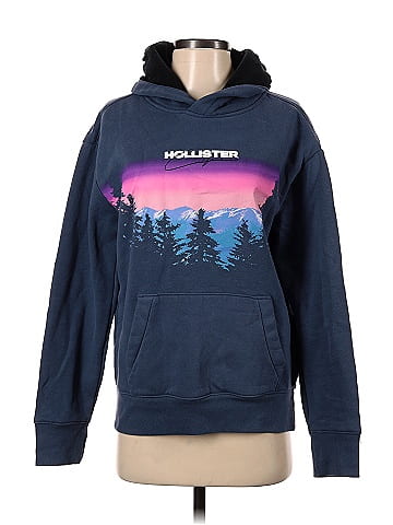 Hollister navy hoodie cheap