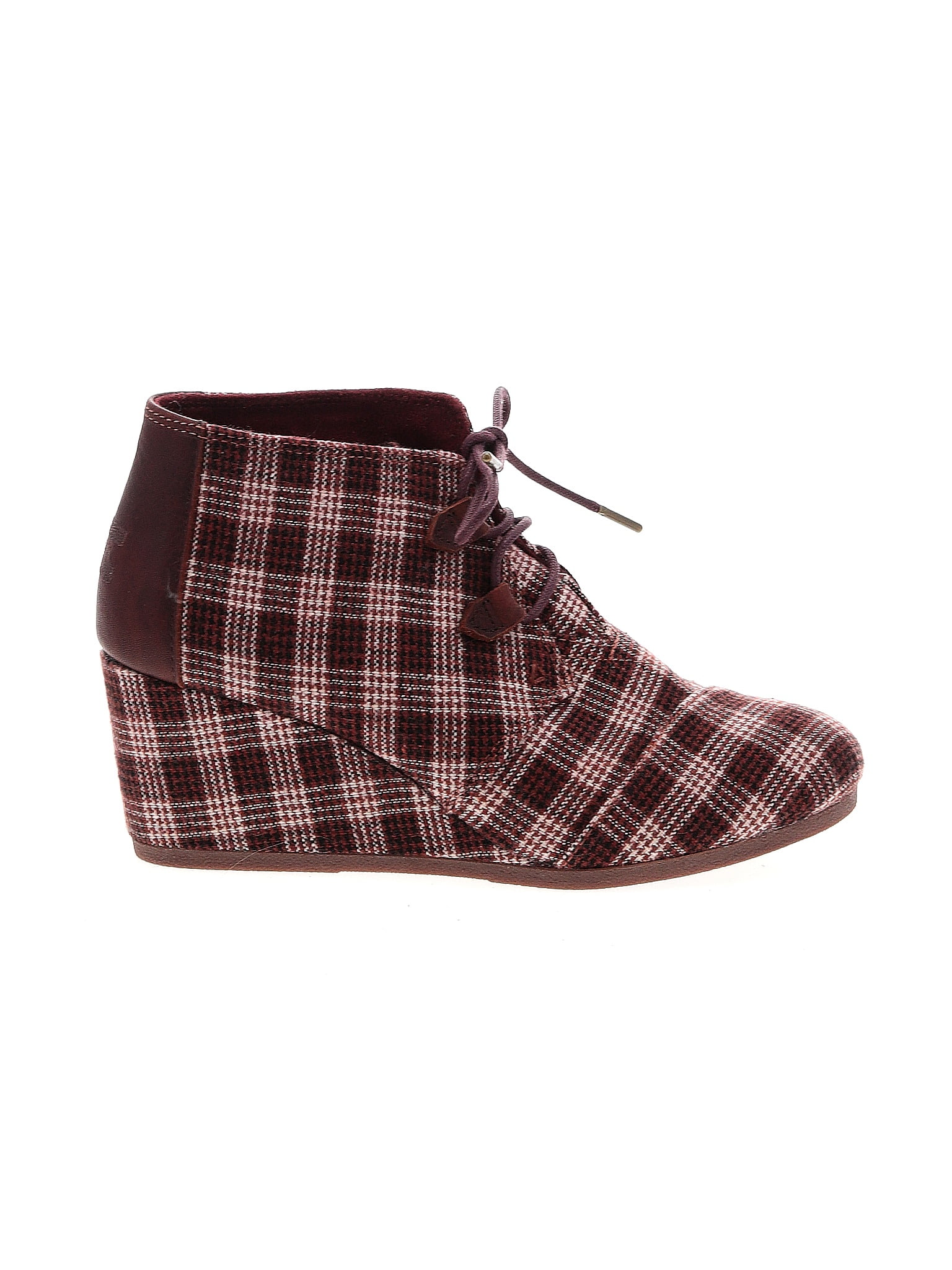 toms buffalo plaid boots