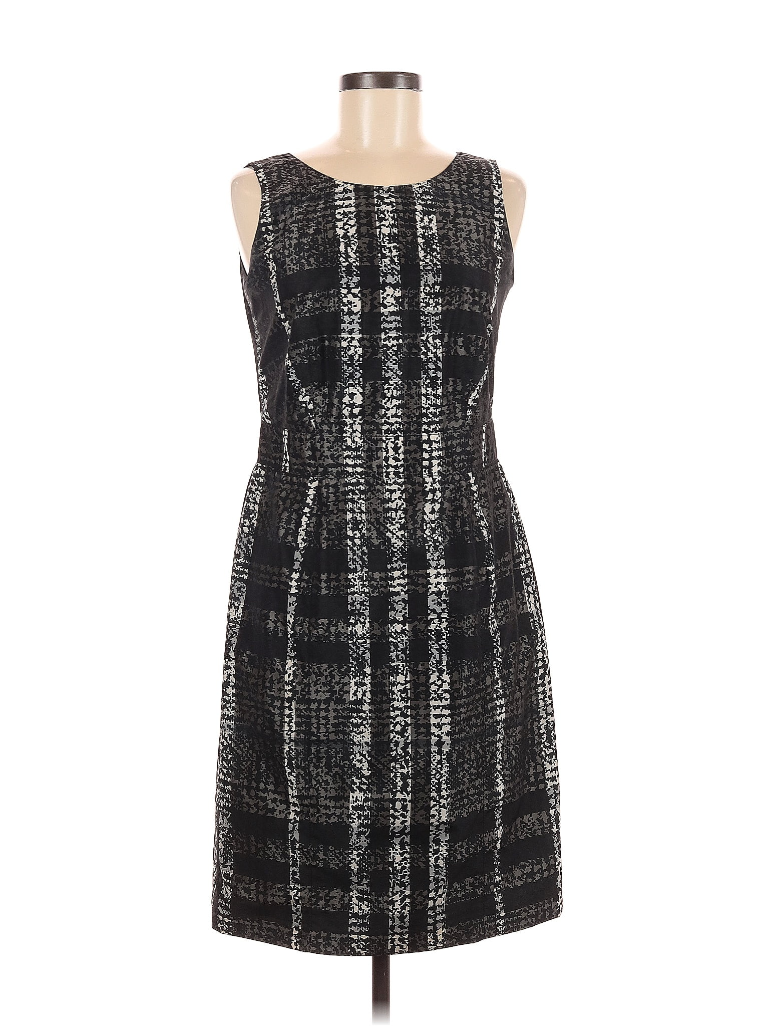 Burberry 100% Polyester Plaid Multi Color Gray Casual Dress Size 6 - 75 ...