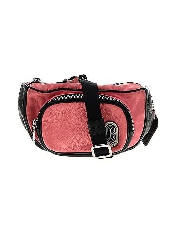 Coach pink belt on sale bag