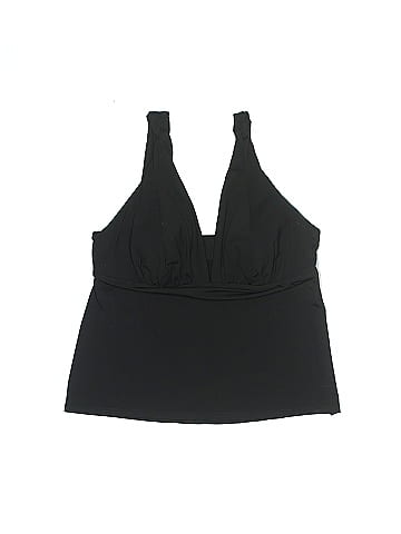 Lands' End Solid Black Swimsuit Top Size 16 - 62% off